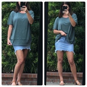 ⬇️LAST // GREEN DOUBLE LAYER SS